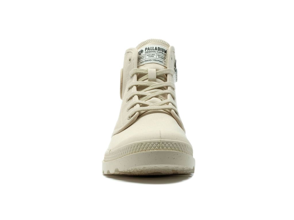 Palladium Pampa Hi Zip Organic Bot Kadın Sahara | 87214RZFQ