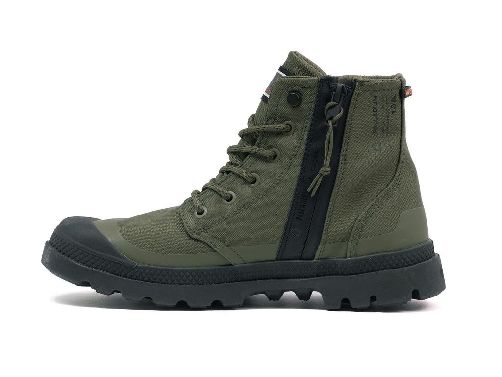 Palladium Pampa Rcyl Lt+wp+zip Bot Erkek Zeytin Yeşili | 03195WJGP
