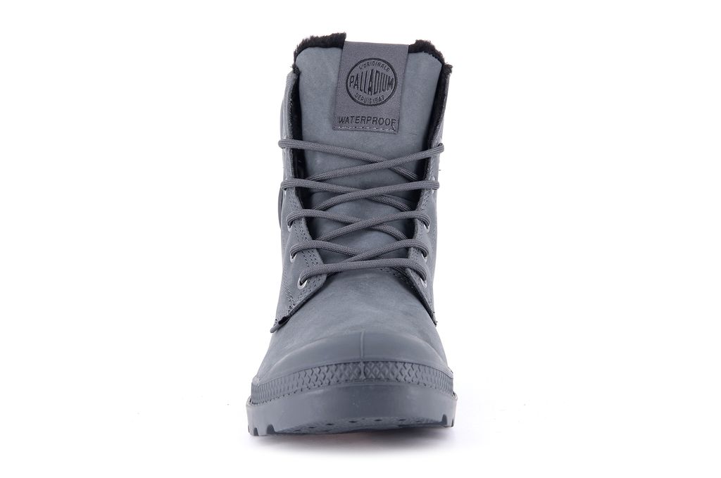 Palladium Pampa Sport Cuff Wps Bot Çocuk Koyu Gri | 76498QYMA