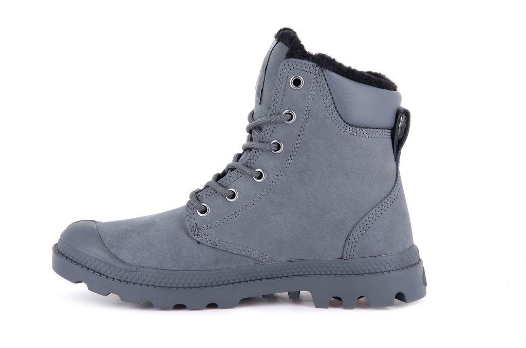 Palladium Pampa Sport Cuff Wps Bot Çocuk Koyu Gri | 76498QYMA