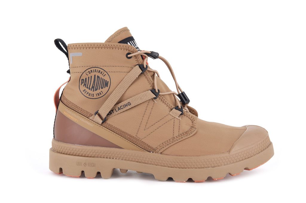Palladium Pampa Travel Lite+ Waterproof Bot Çocuk Kahverengi | 94581SGMQ
